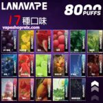 LANA ZOLT 8000口一次性電子煙 拋棄式小煙 15ml大容量 1.2Ω網狀霧化芯 Type-C可充電 3%尼古丁 20款口味 台灣現貨：圖片 2